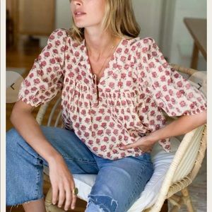 Emerson Fry, isla puff sleeve top, Alma (organic)
